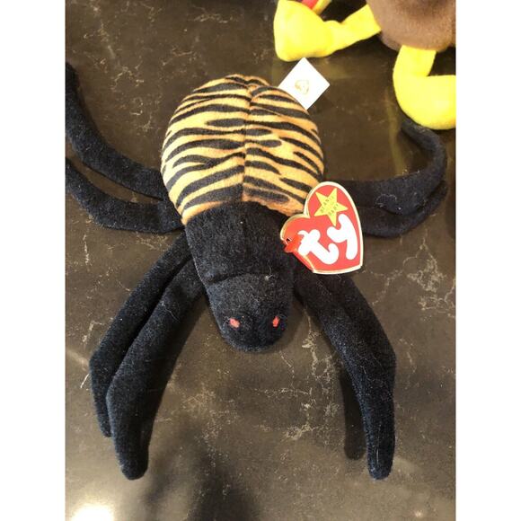 Lot Of 3 TY GOBBLERS Turkey SPINNER Spider CHoCOLATE Moose 5-6" Plush - Picture 3 of 5